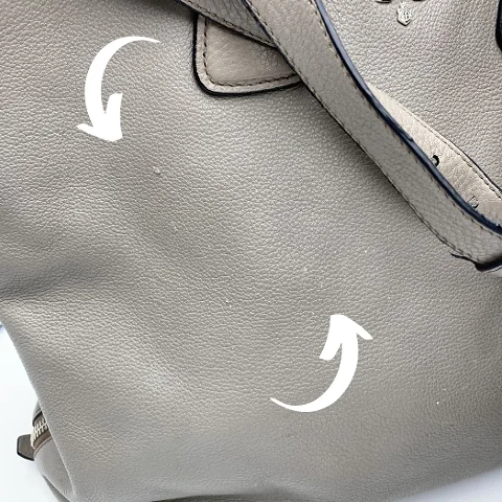 Prada Vintage Pre-owned Leather prada-bags Gray Dames