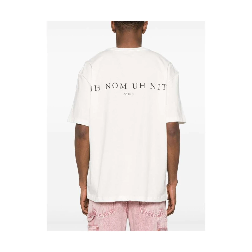 IH NOM UH NIT T-shirt met bloemenprint White Heren