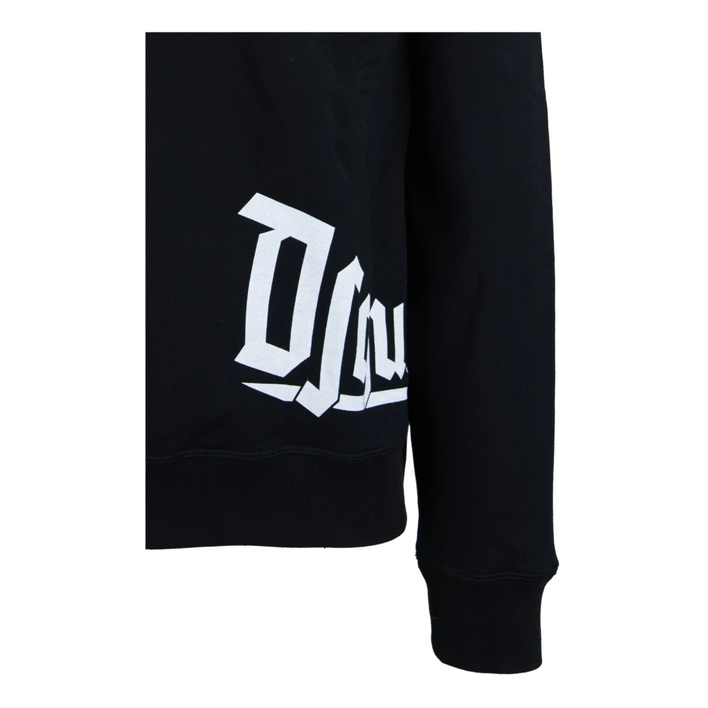 Dsquared2 Hoodie met verstelbaar trekkoord Black Heren