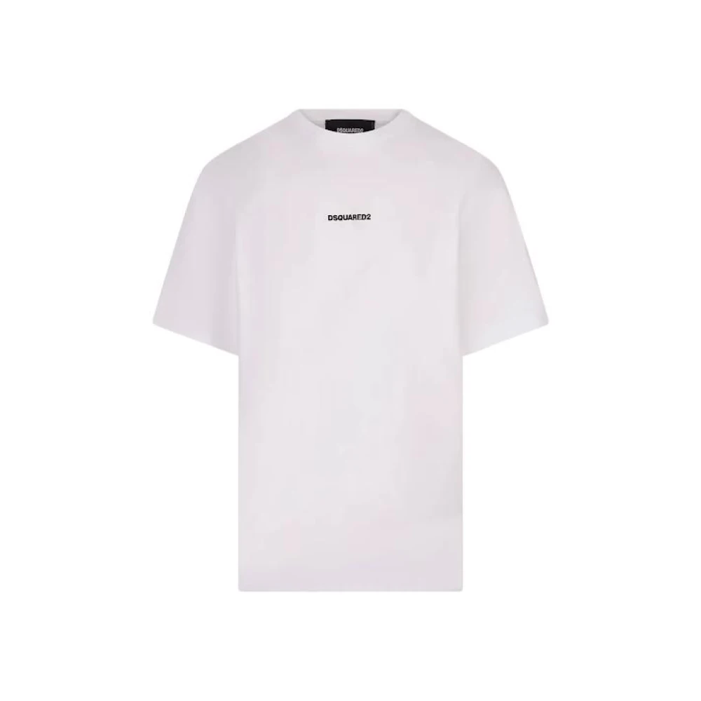 Dsquared2 Men's White T-Shirts, S, Cotton T-Shirt