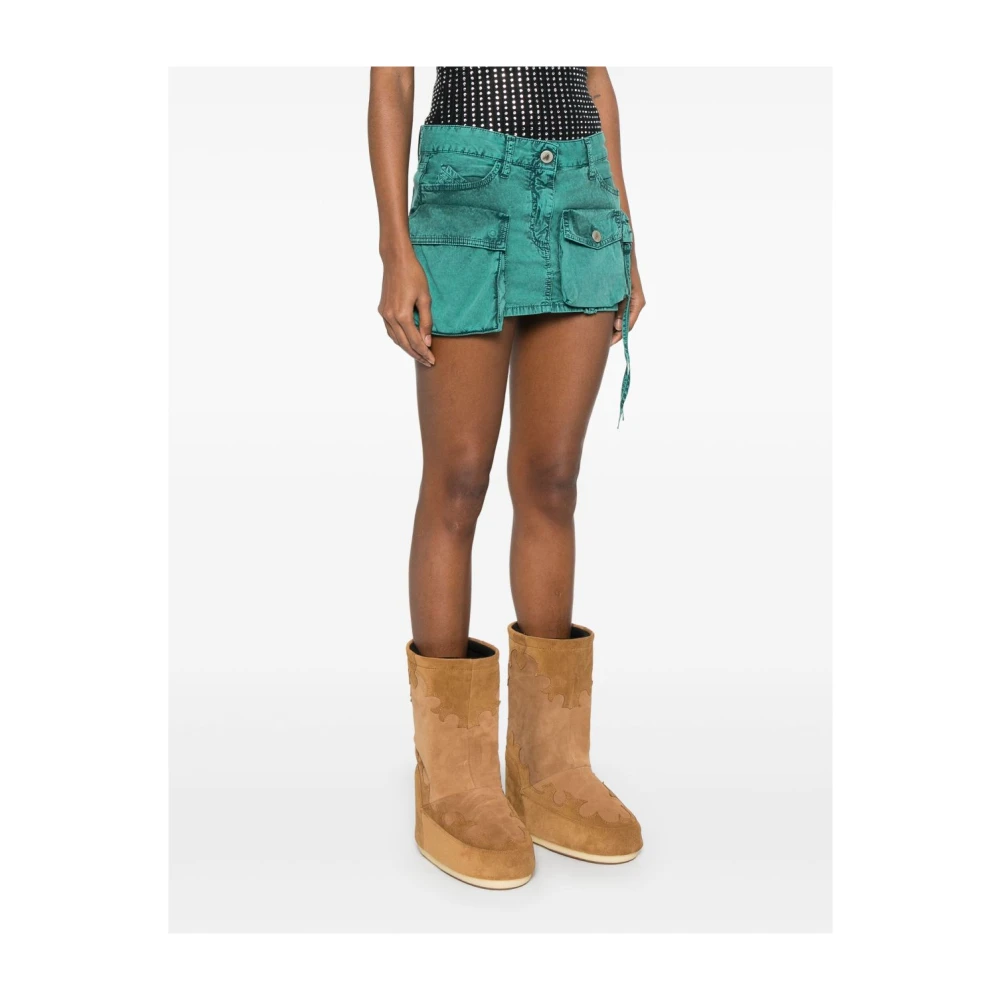The Attico Groene Cargo Zak Rok Green Dames
