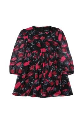long-sleeve-dress-lipstick-print