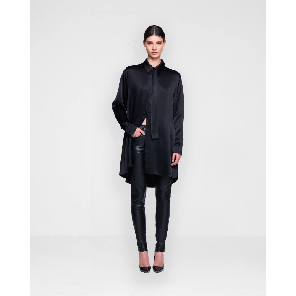 Silvian Heach Overhemdjurk Black Dames