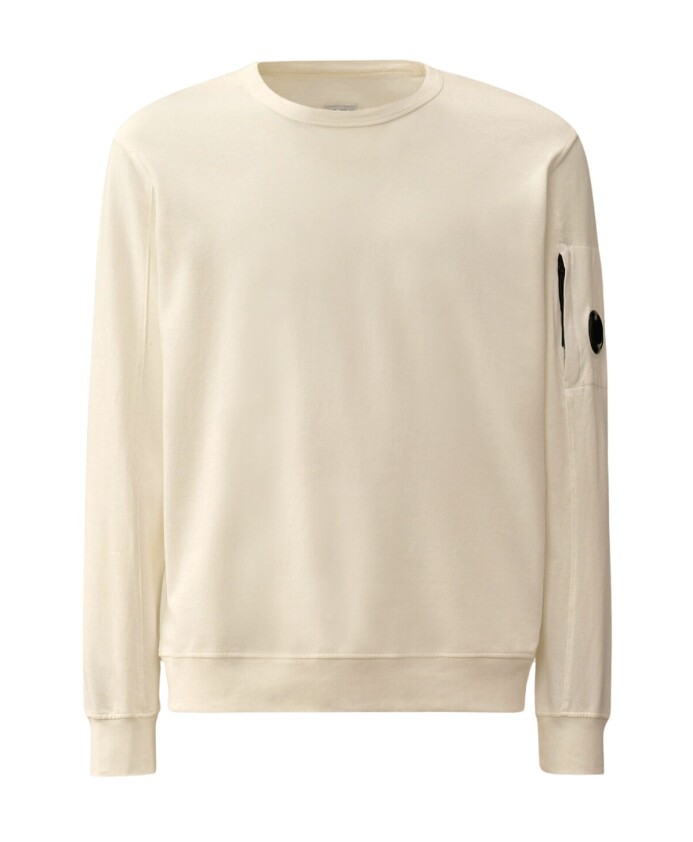 sweatshirt-blanc-leger-en-molleton-a-col-rond