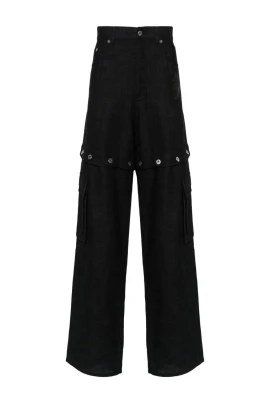 90 aposs logo straight cargo pants