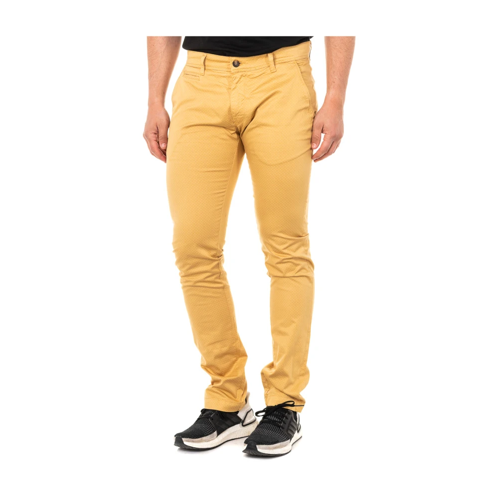 La Martina Yellow Mustard Long Trousers Straight Cut - Male - Slim-Fit Trousers - W32 - Trousers