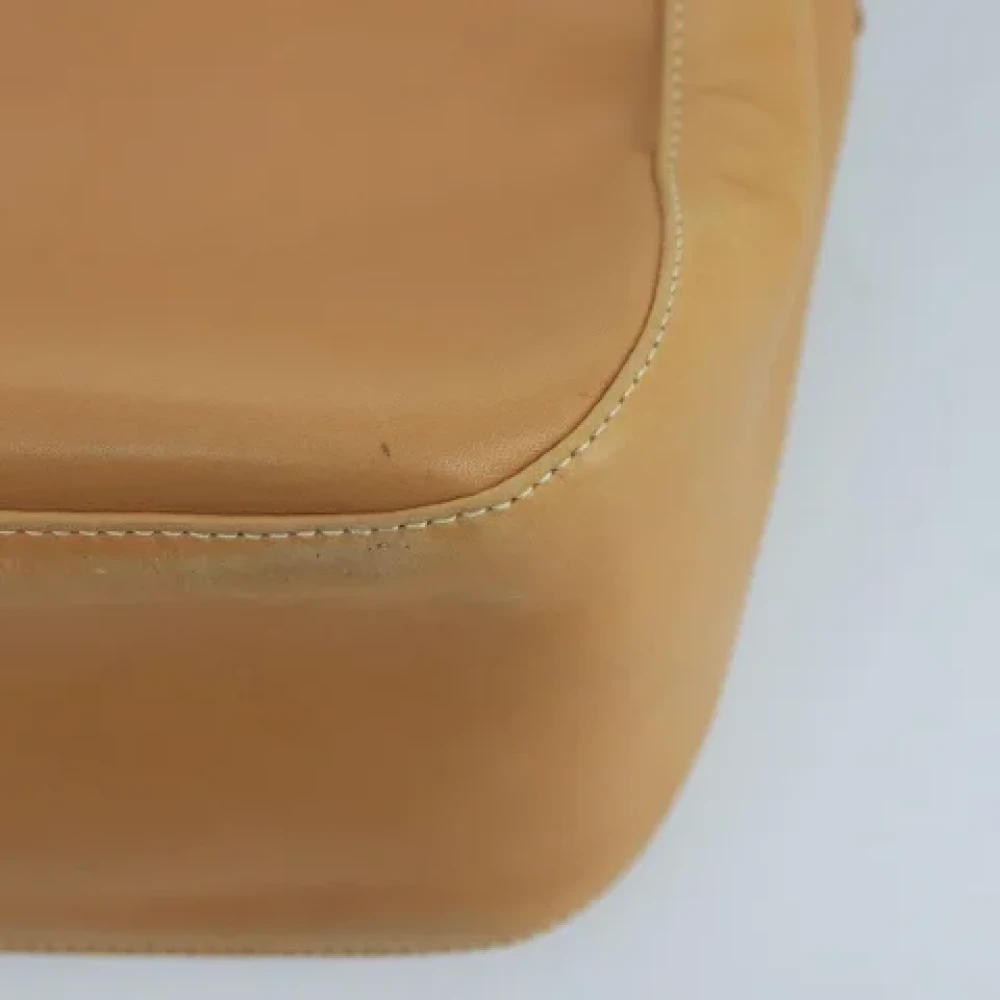 Salvatore Ferragamo Pre-owned Leather shoulder-bags Beige Dames
