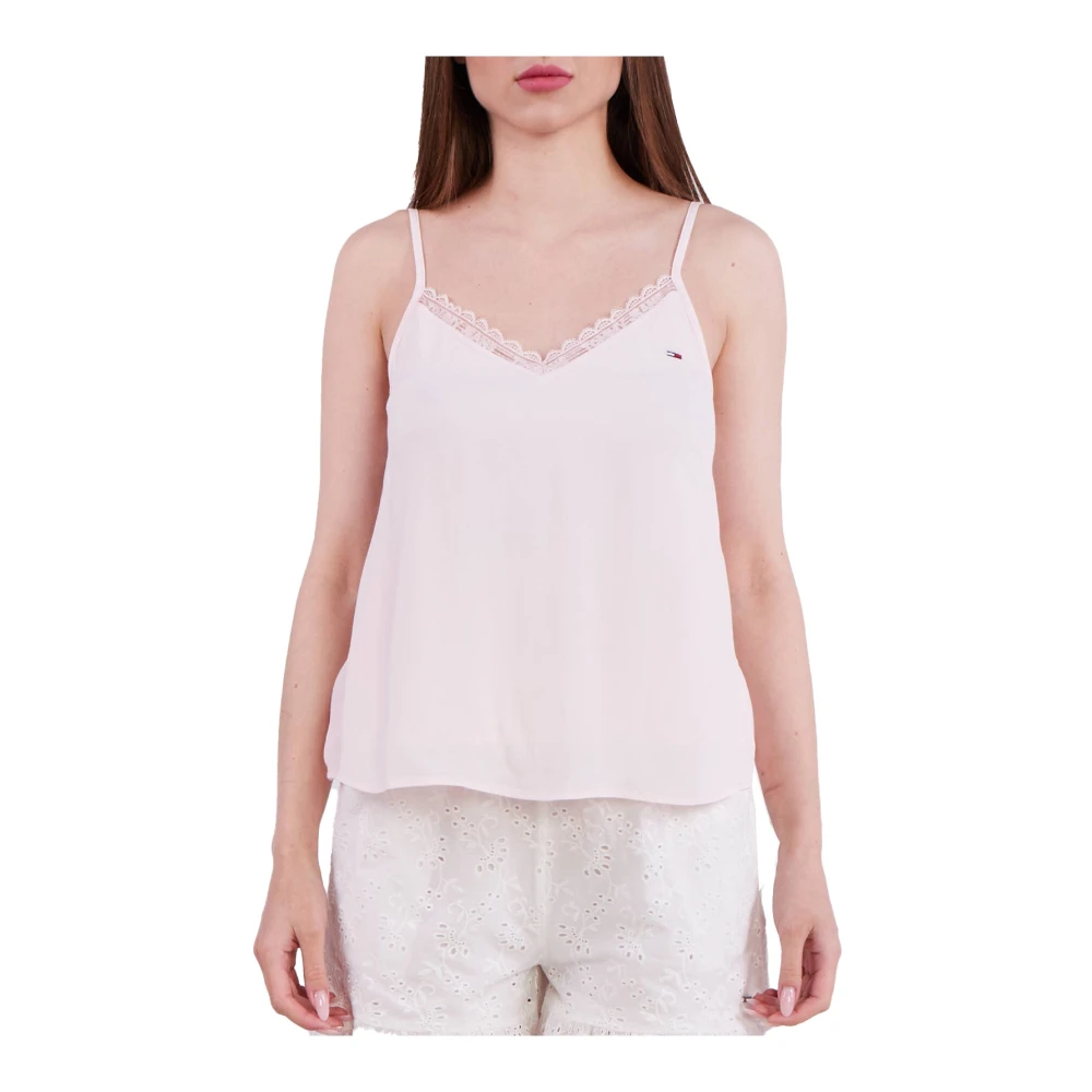 Tommy Jeans Mouwloze Top White Dames