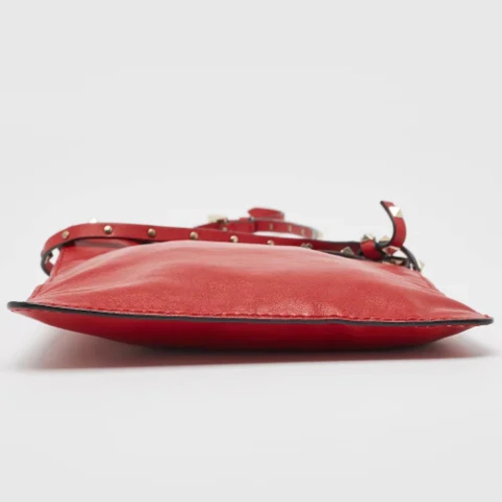 Valentino Vintage Pre-owned Leather crossbody-bags Red Dames