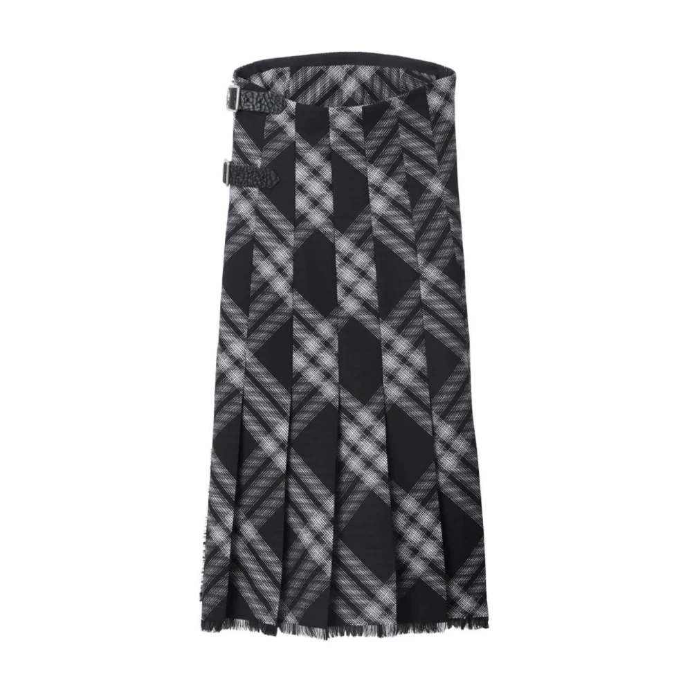 Burberry Monochrome Ruit Jurk Multicolor Dames