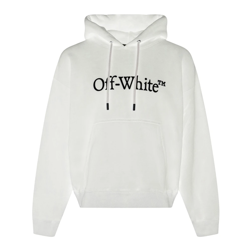 Off White Men's White Big Bookish Skate Hoodie - Off - Hoodies - L - Sweatshirts & Hoodies
