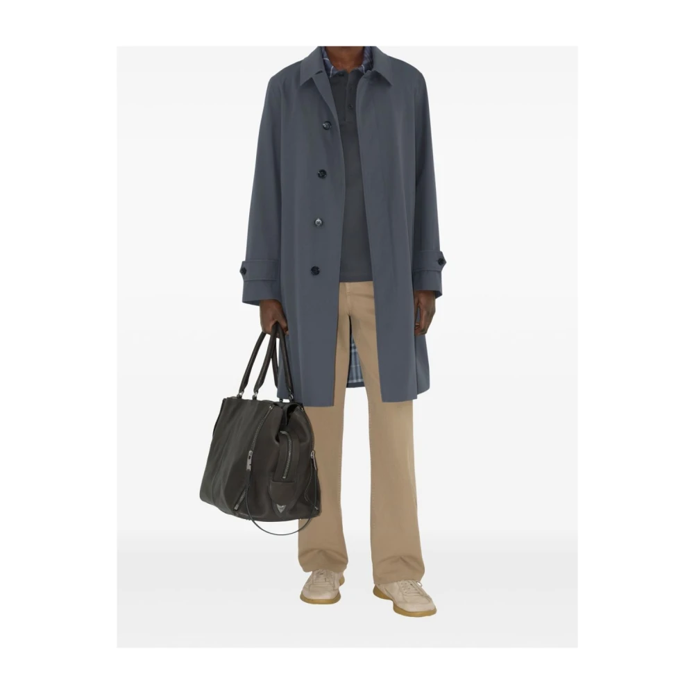 Burberry Gedrukte Poloshirts Collectie Gray Heren