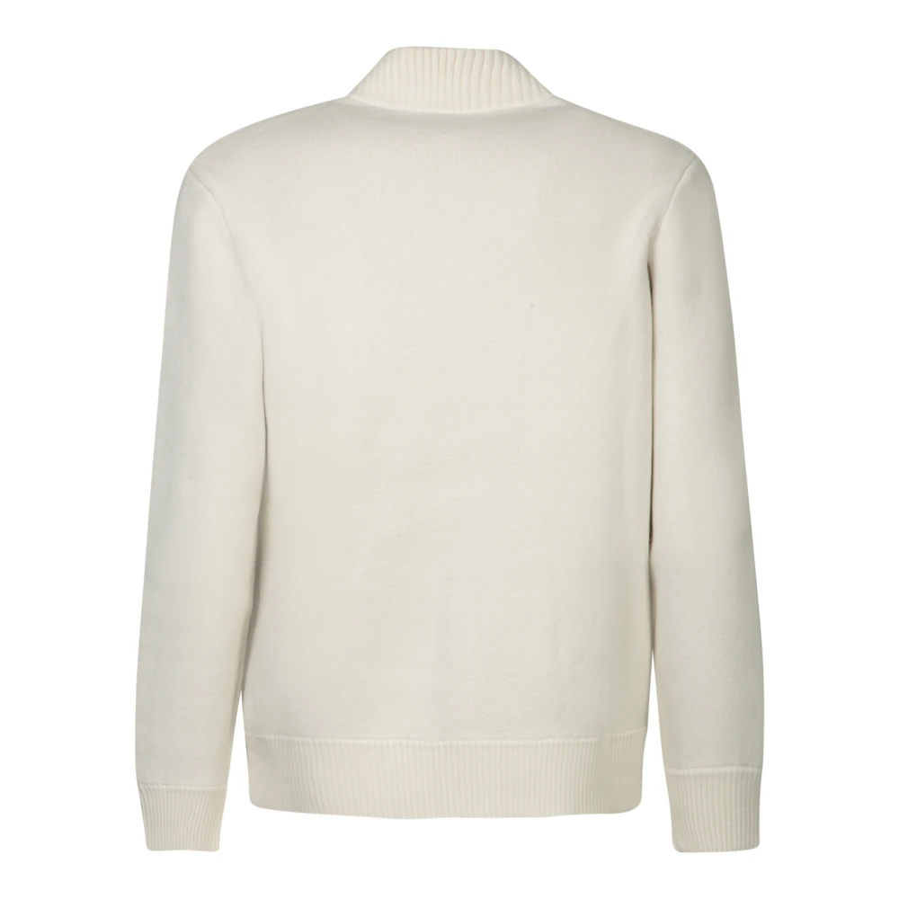 BRUNELLO CUCINELLI Elegante Ivoor Vest met Metalen Details White Heren