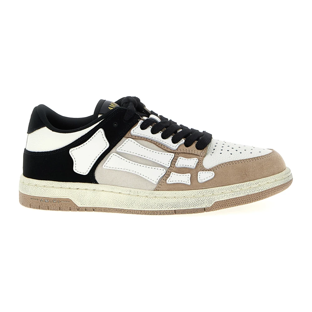 Amiri Men's Multicolor Sneakers, 6 Uk, Distressed Skel Top Low