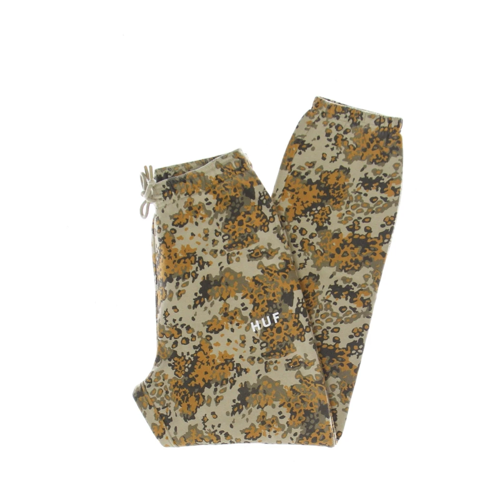 HUF Camo Fleece Sweatpants met Zakken Multicolor Heren
