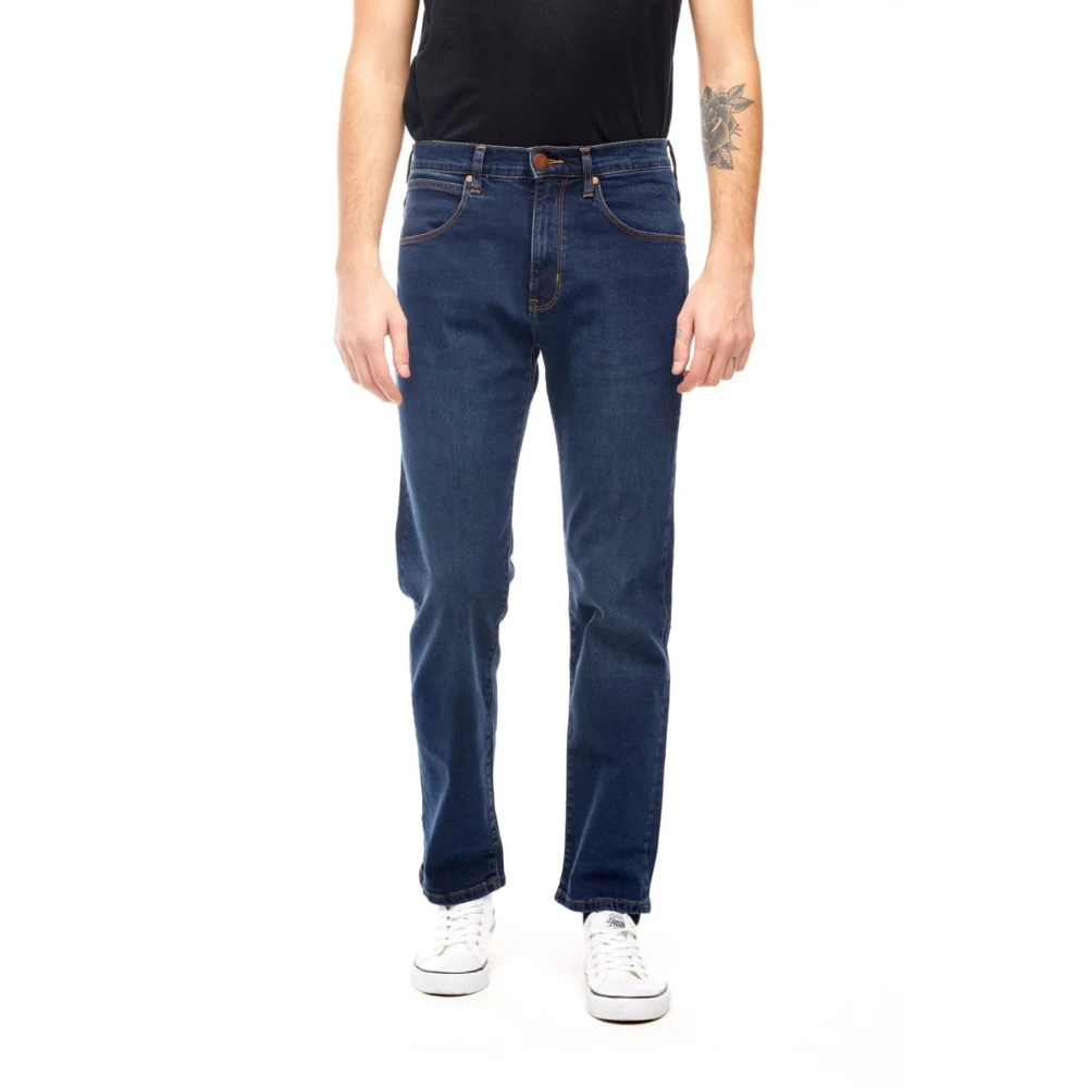 Wrangler Slim-fit Jeans Blue Heren