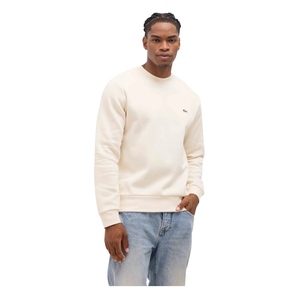 Lacoste Basis Sweater Heren Off-White Beige Heren
