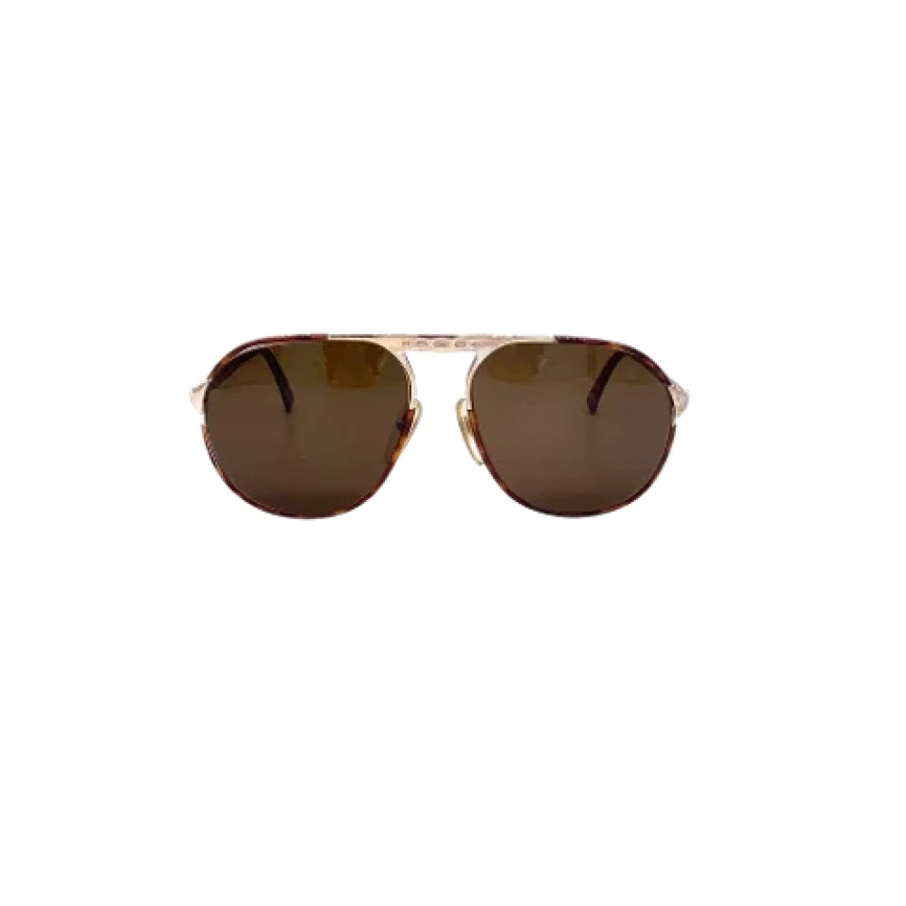 Dior Vintage Pre-owned Fabric sunglasses Brown Dames