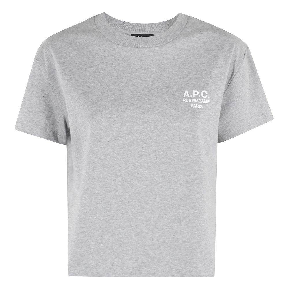 A.p.c. Boxy Rue Madame T-Shirt Gray Dames