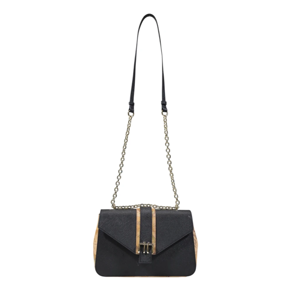 Alviero Martini 1a Classe Stijlvolle Middelgrote Tassen Collectie in PVC Black Dames