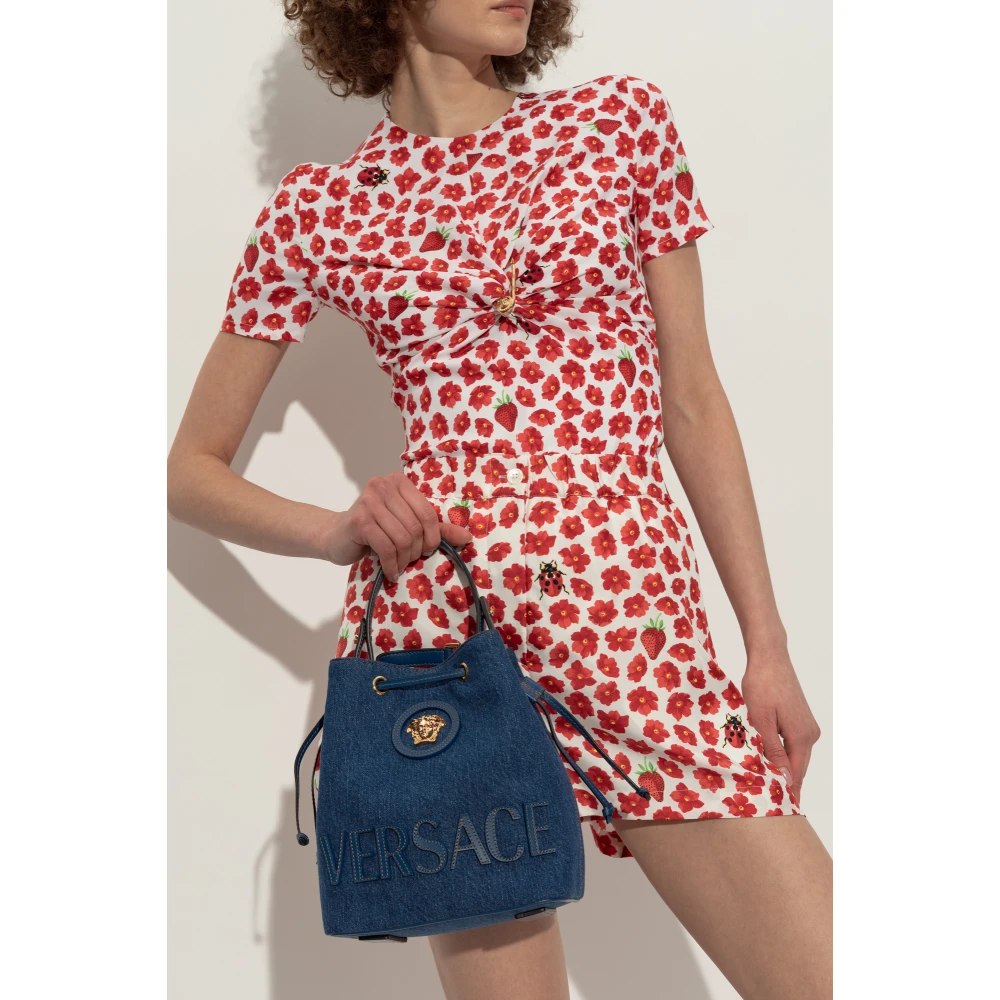 Versace La Medusa bucket tas Blue Dames