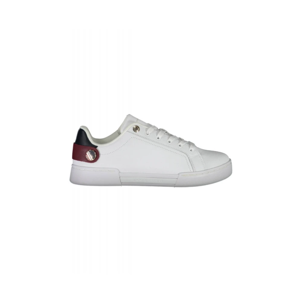 Tommy Hilfiger , Sneakers, Female, White, 6 Uk, Button Detail Sneaker