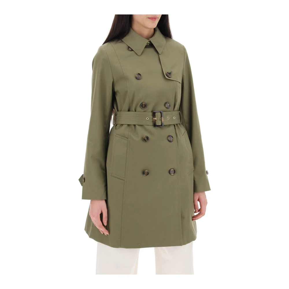 Barbour Trench Coats Green Dames