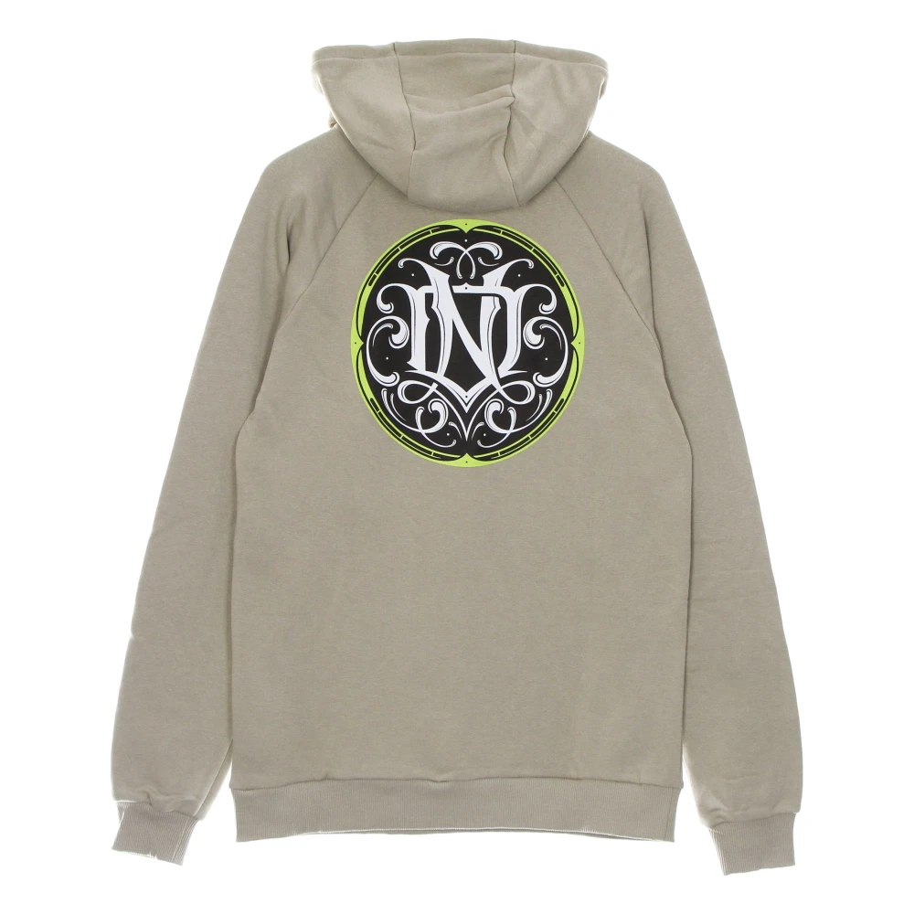 Dolly Noire Monogram Lichtgewicht Hoodie Beige Heren