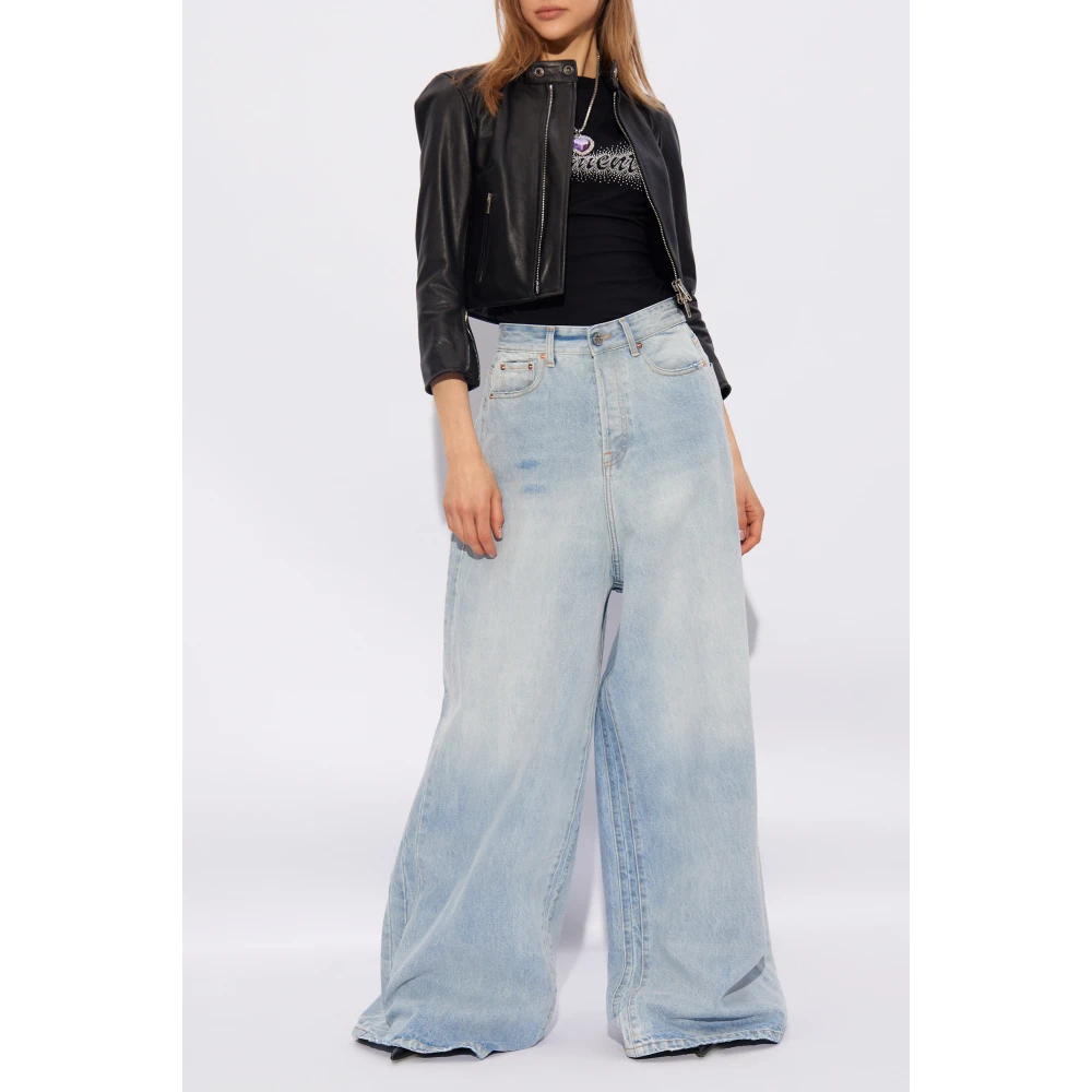 Vetements Jeans with wide legs Blue Dames
