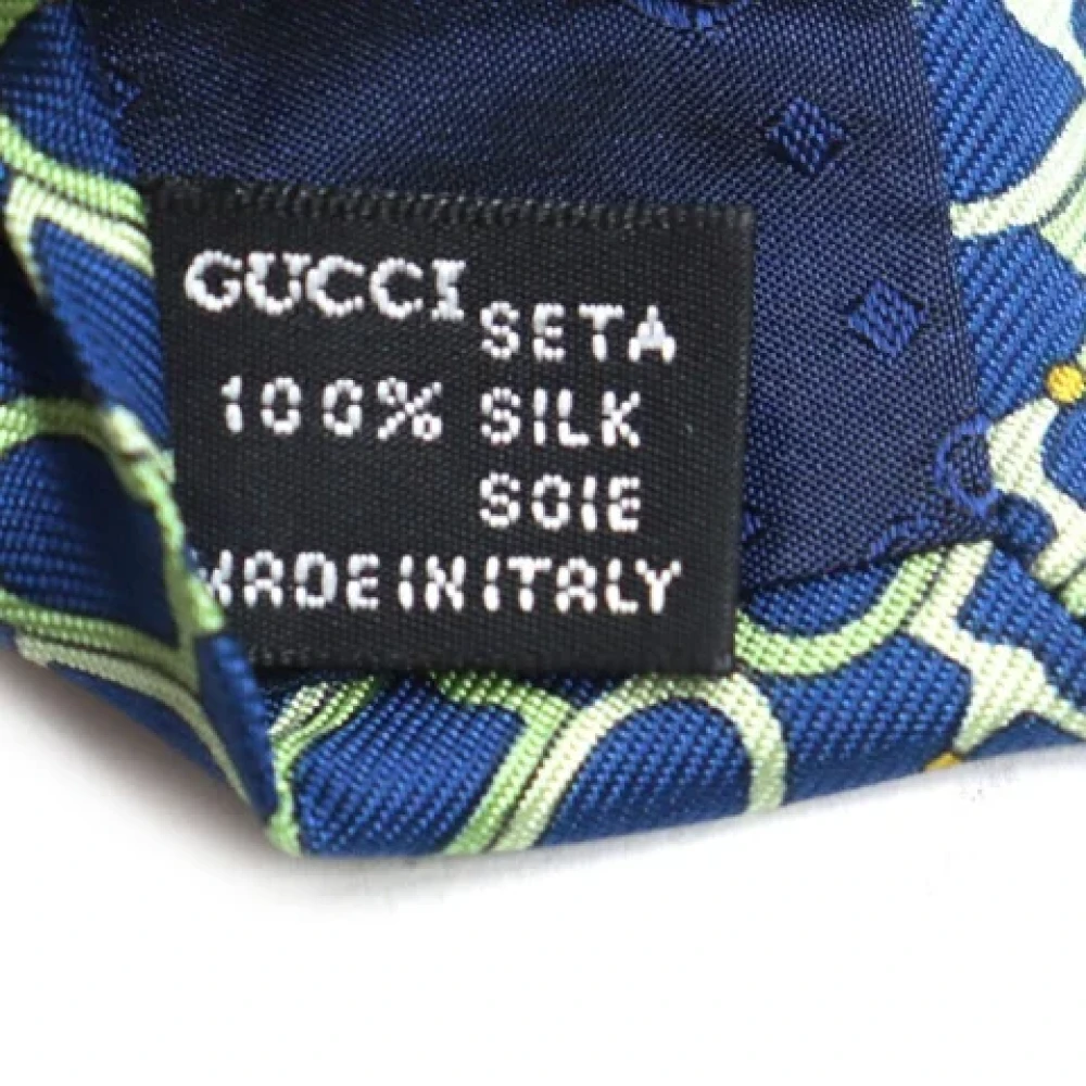 Gucci Vintage Pre-owned Canvas home-office Blue Heren