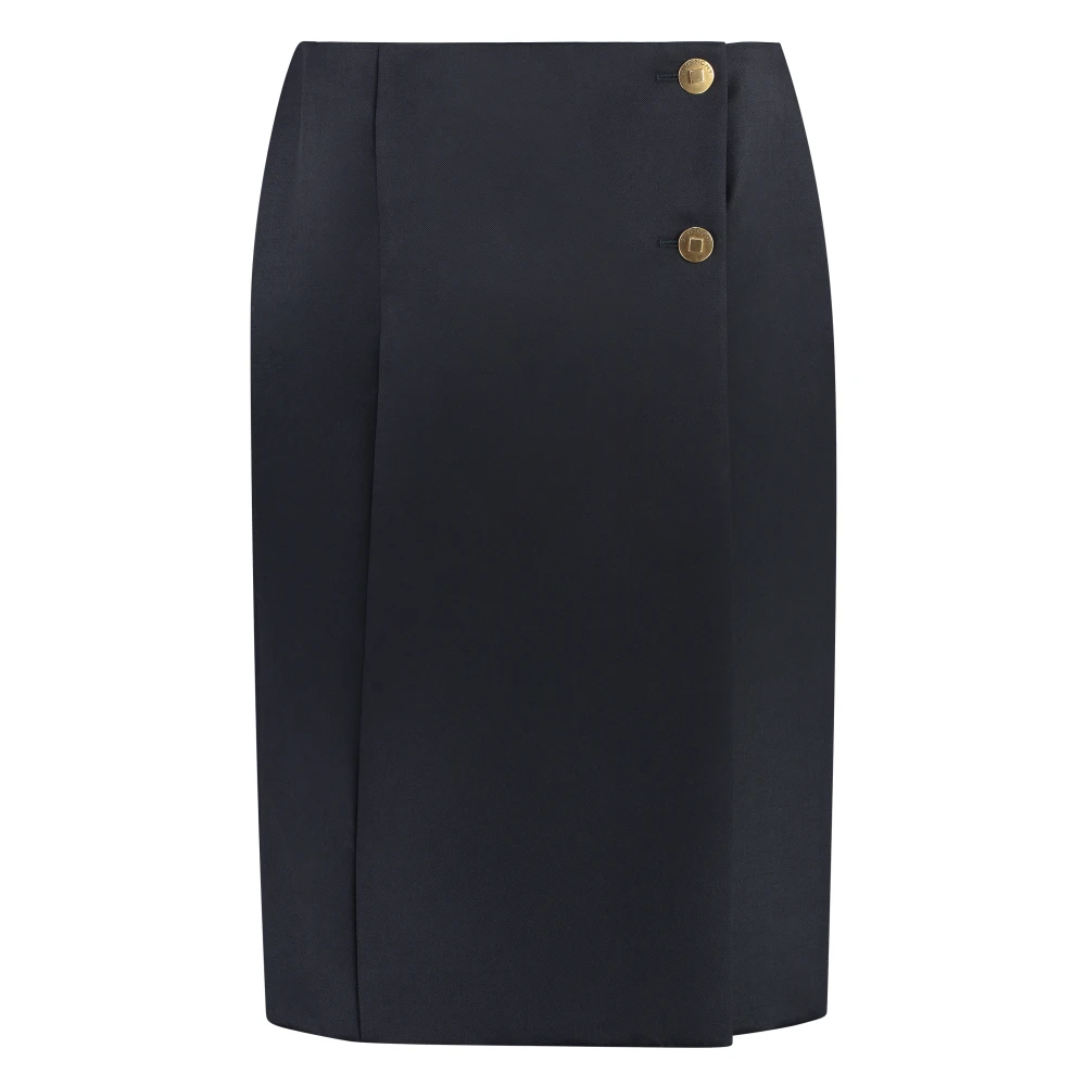 Givenchy Goudkleurige rok met knoopsluiting Blue Dames
