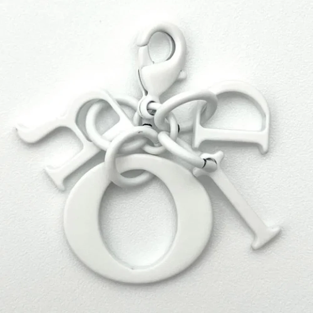 Dior Vintage Pre-owned Leather wallets White Heren