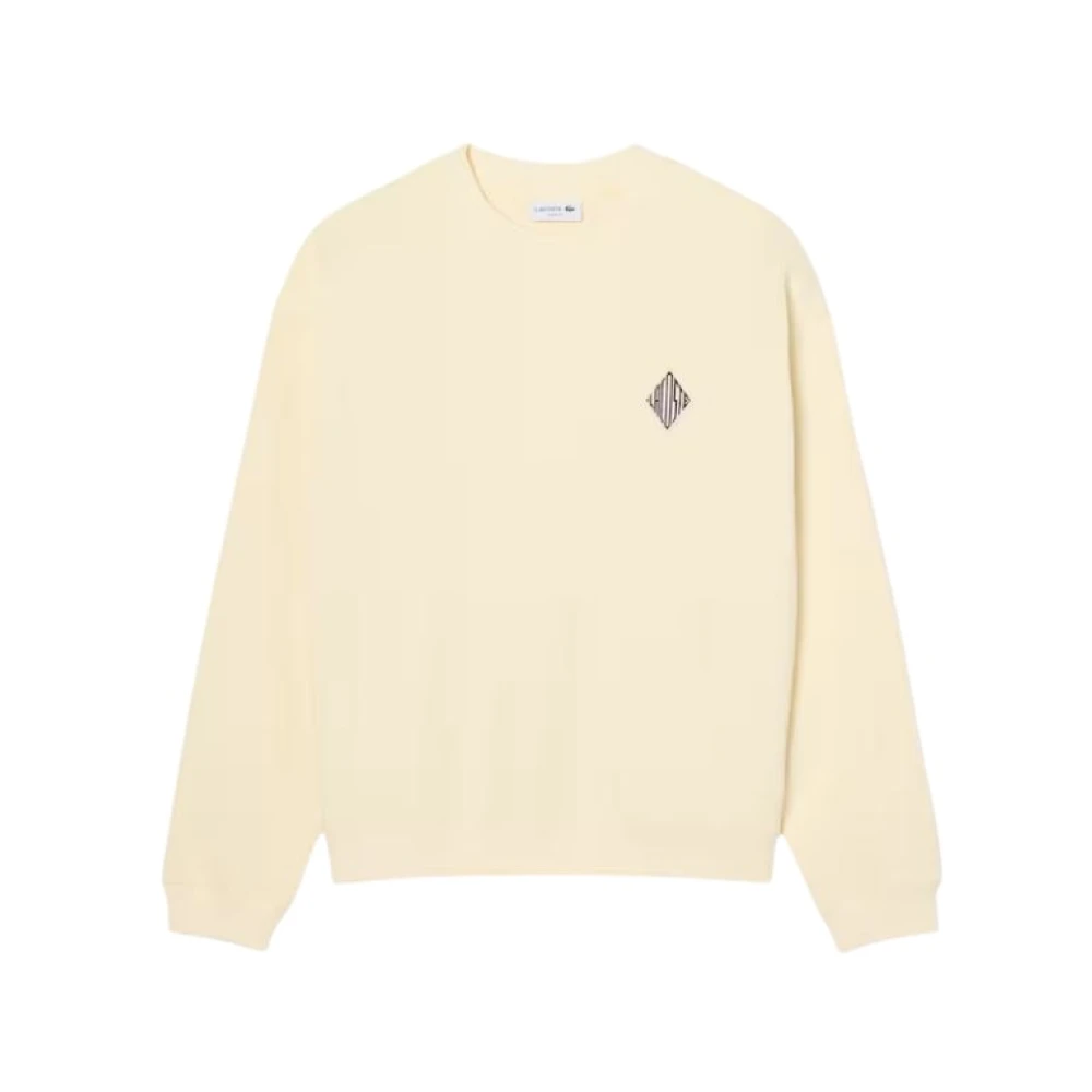 Lacoste Uomo Beige Felpe, M, New,