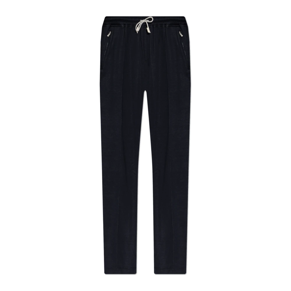 Eleventy Sweatpants met stiksels op de benen Blue Heren