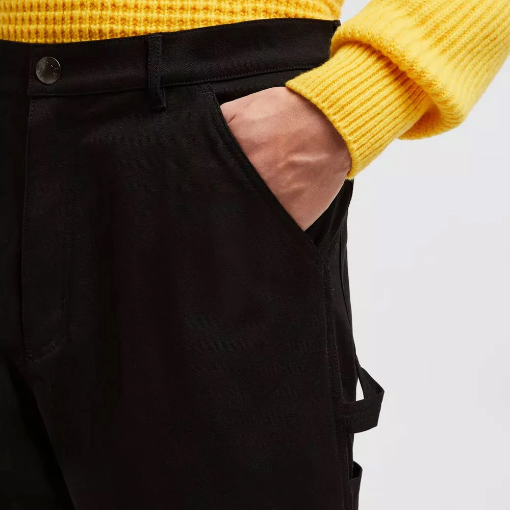 Moncler Canvas Broek in Zwart Black Heren
