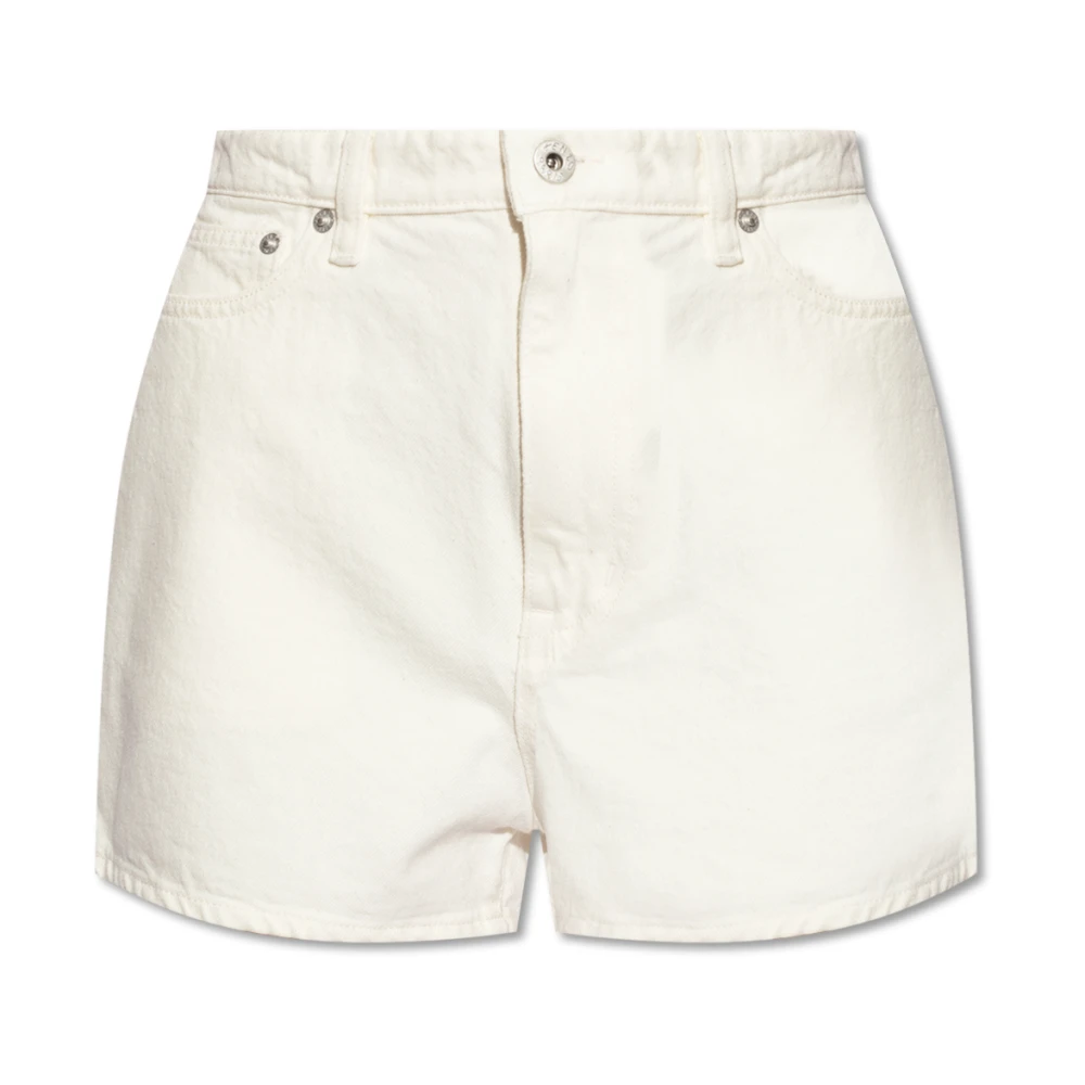 Kenzo Japanse Denim Shorts White Dames