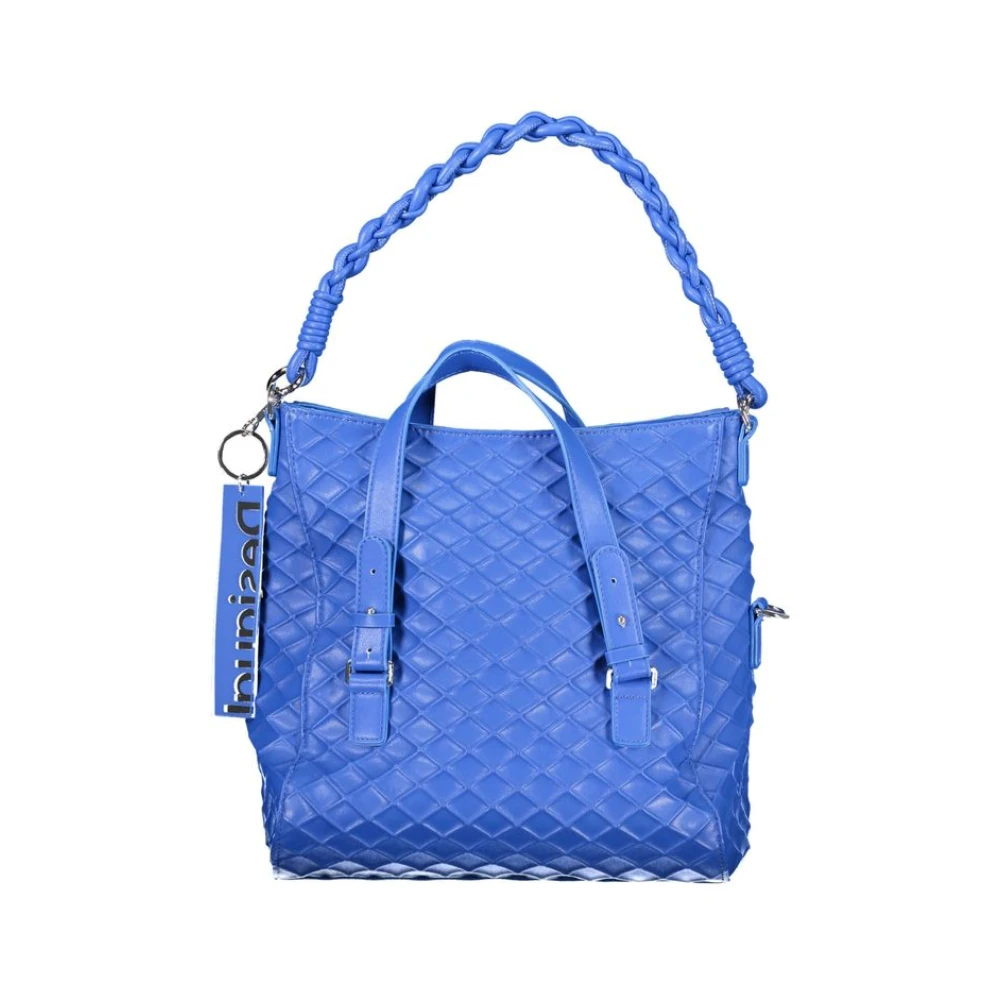 Desigual Women's Blue Handbag With Detachable Handles