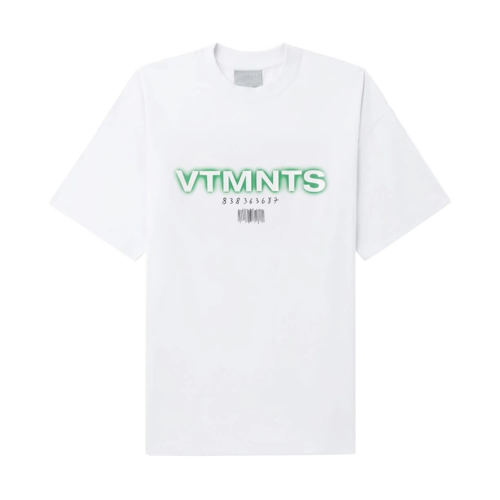 Vtmnts Bedrukte T-shirts en Polos in Wit White Heren