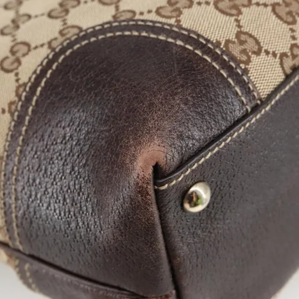 Gucci Vintage Pre-owned Canvas gucci-bags Beige Dames