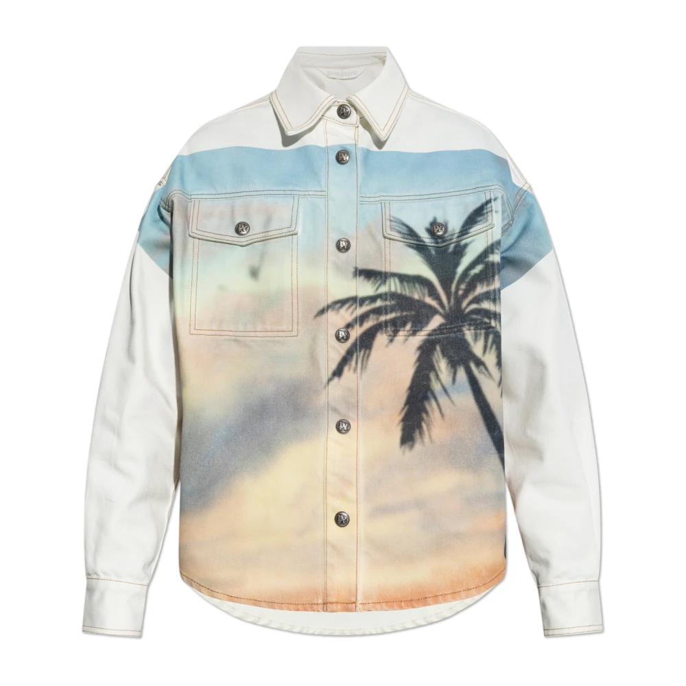 Palm Angels Jas met print Multicolor Dames