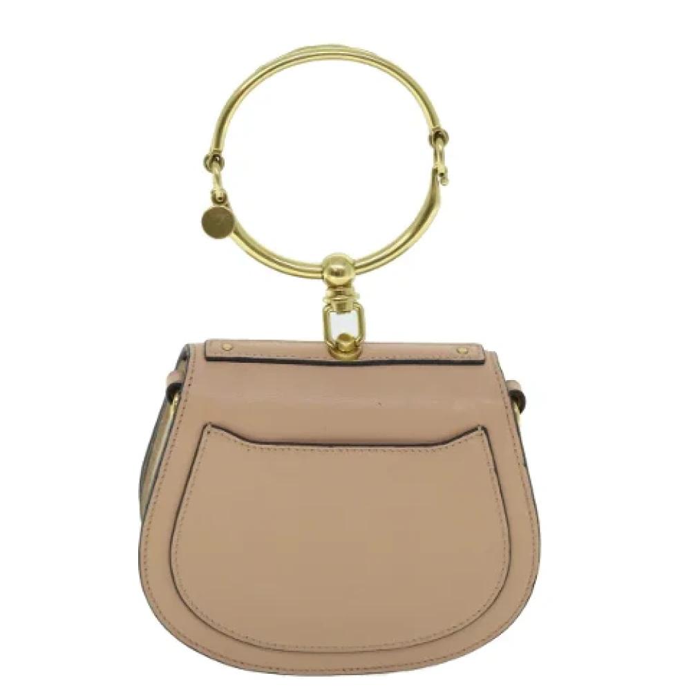 Chloé Pre-owned Leather handbags Beige Unisex