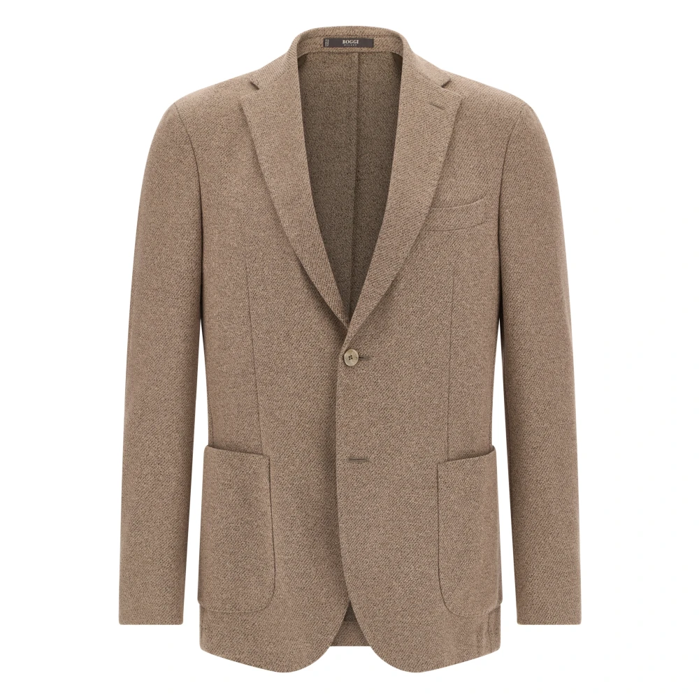 Boggi Milano Beige B Jersey Diagonal Jacket