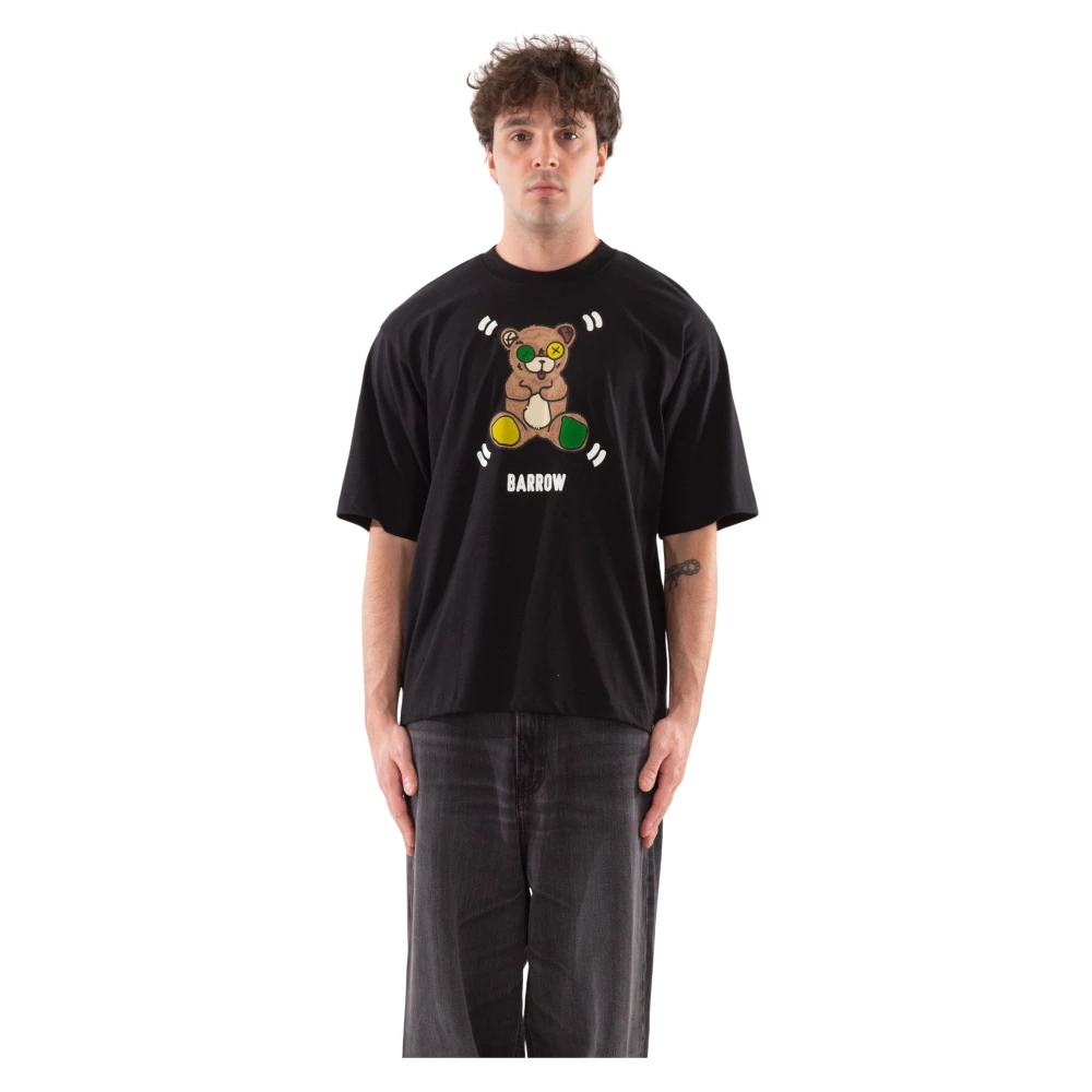Barrow T-shirt met berenprint Black Heren