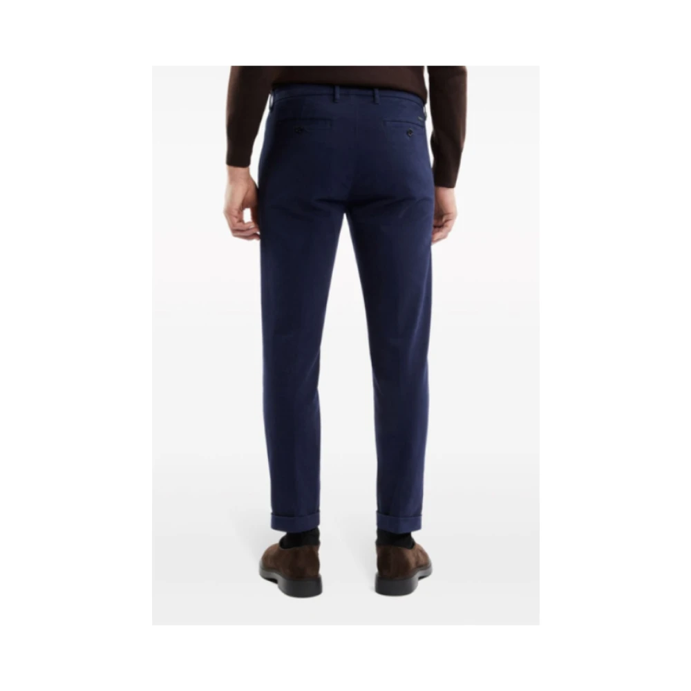 Fay Donkerblauwe Katoenen Straight Leg Jeans Blue Heren