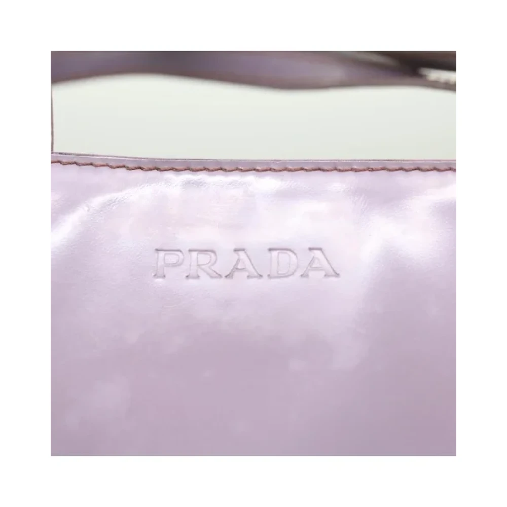 Prada Vintage Pre-owned Leather prada-bags Purple Dames