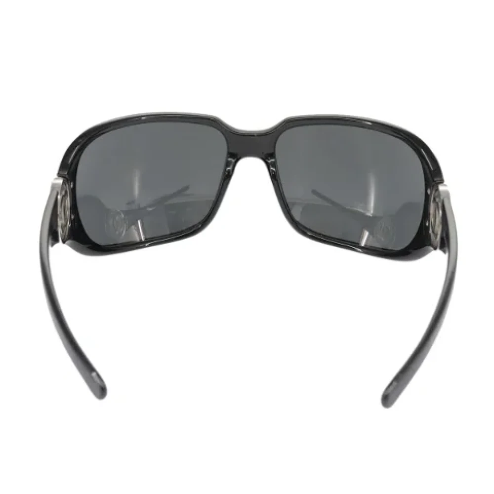 Chanel Vintage Pre-owned Plastic sunglasses Black Dames