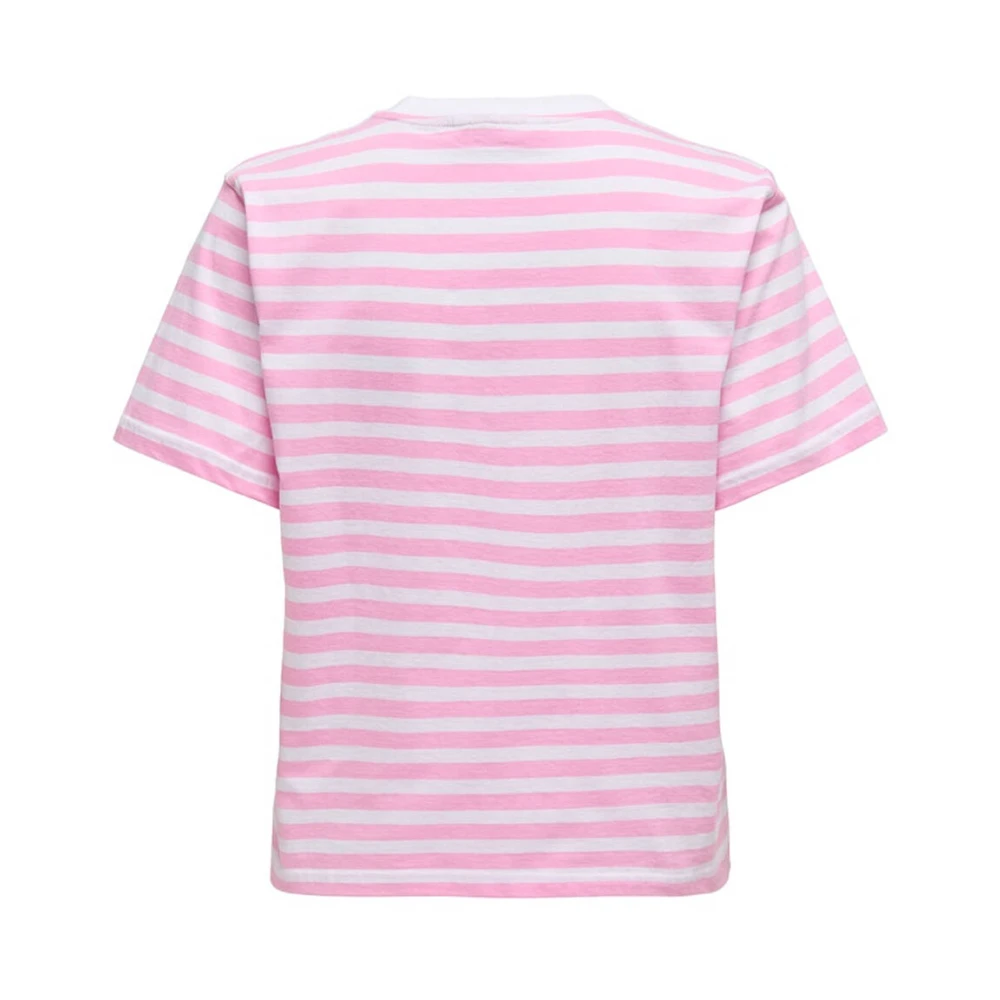 Only Gestreept T-shirt Pink Dames