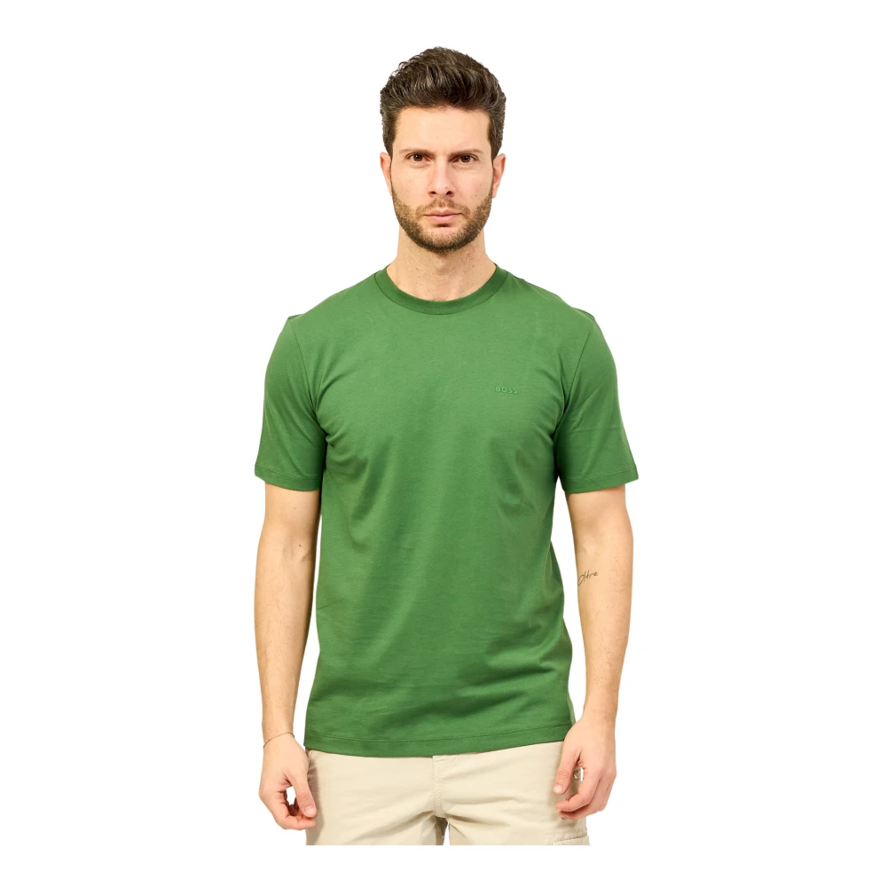 Hugo Boss Thompson Groen Logo T-Shirt Green Heren