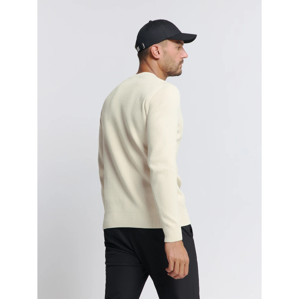 No Excess Chenille Crewneck Pullover Sweater Gray Heren