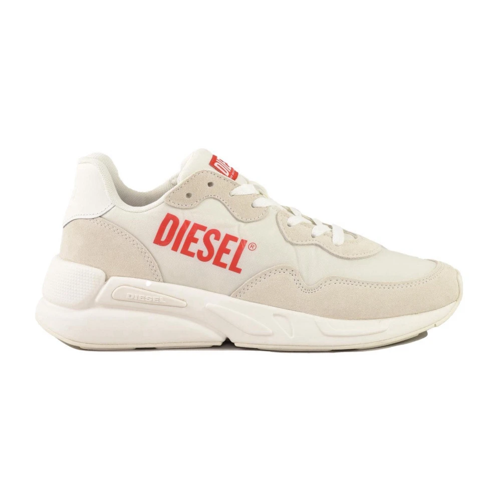 Diesel Casual Sneakers met Rubberen Zool White Heren